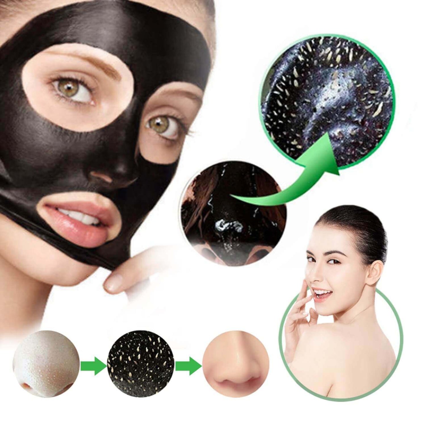 Black Mask Blackhead Remover Purifying Black Peel Off Mask - Activated Charcoal hollywoodsecrets