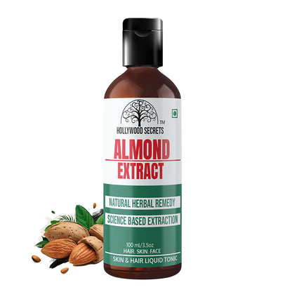 Pure 85% Almond Liquid Botanical Extract 100ml. Hollywood Secrets