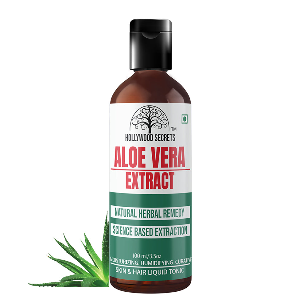 Pure 85% Aloe Vera Liquid Botanical Extract 100 ml Hollywood Secrets