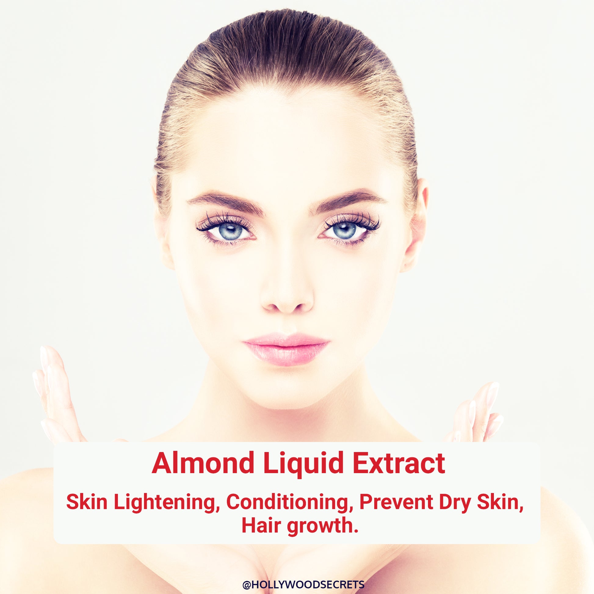 Pure 85% Almond Liquid Botanical Extract 100ml. Hollywood Secrets