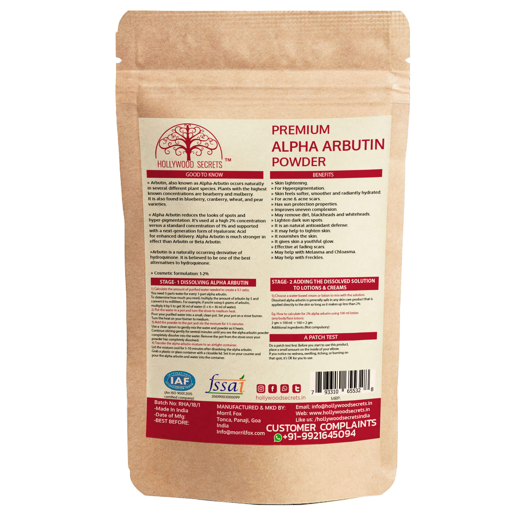 Arbutin powder sale