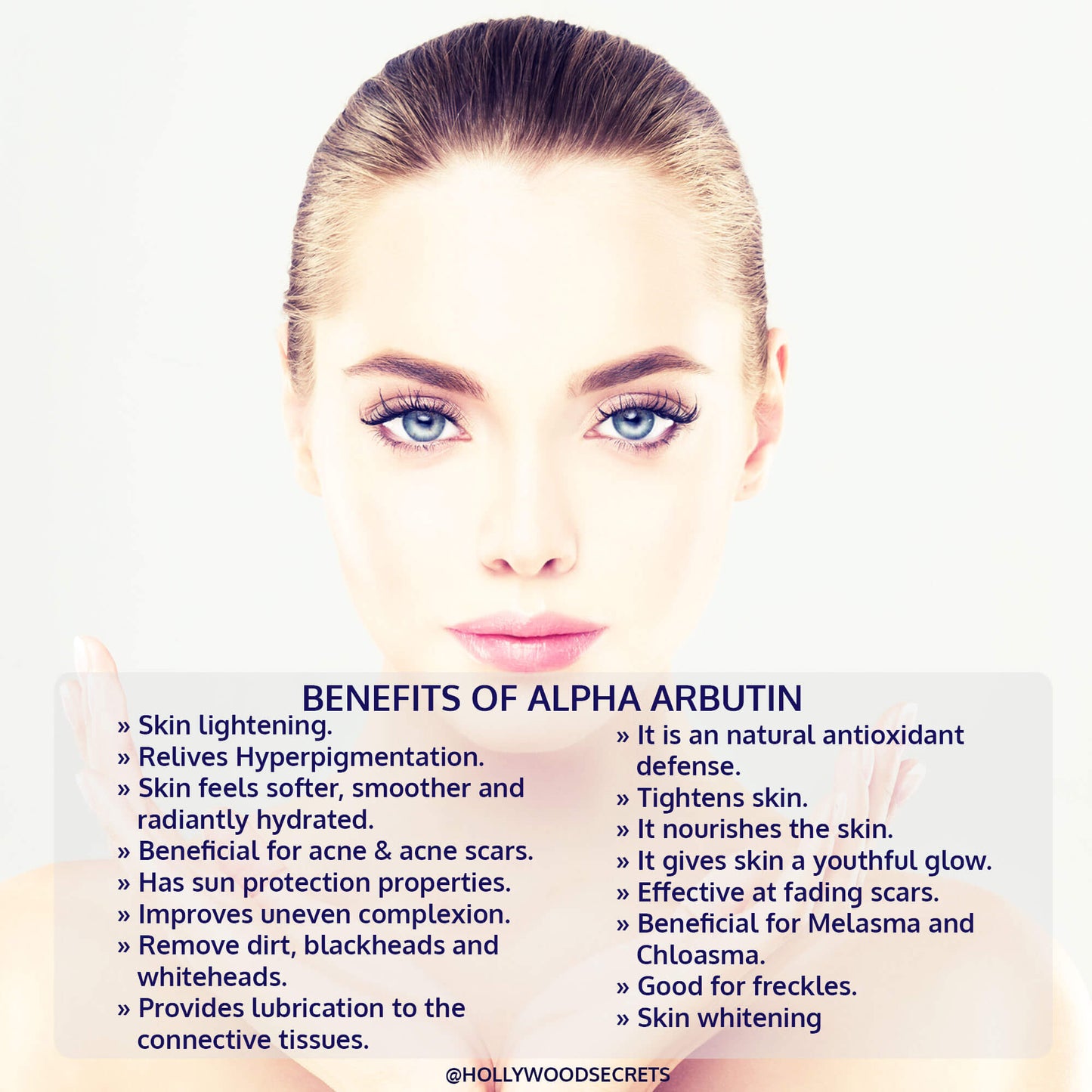 Pure Alpha Arbutin Powder 50gm Hollywood Secrets