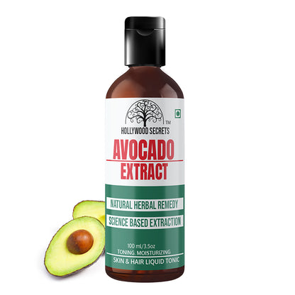 Pure 85% Avocado Liquid Extract 100ml Hollywood Secrets