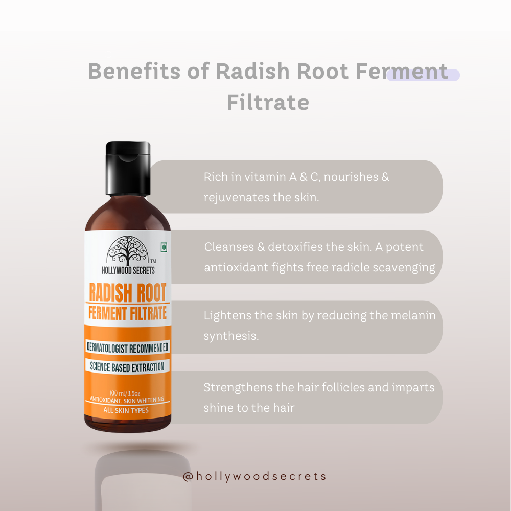 Radish Root Bio Ferment Filtrate Skin Whitening 100ml Hollywood Secrets