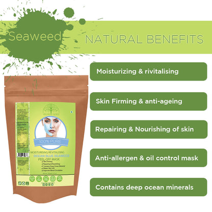 Organic Ocean Blue Seaweed Powder Peel Off Mask For Skin (100 Gms)