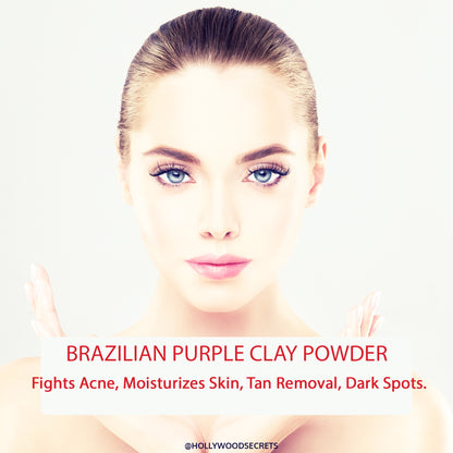 Pure Brazilian Purple Clay 100Gms Hollywood Secrets