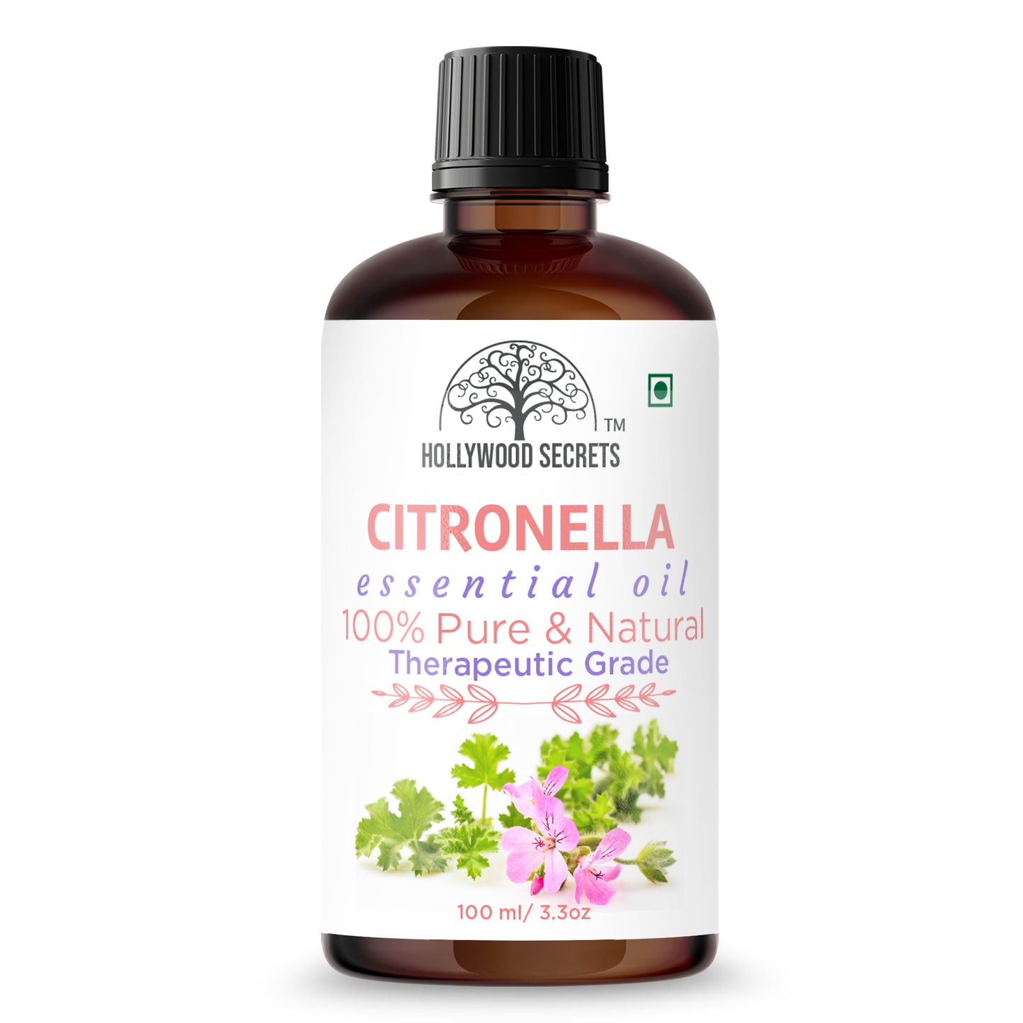 Pure Citronella Essential Oil Therapeutic Grade Hollywood Secrets