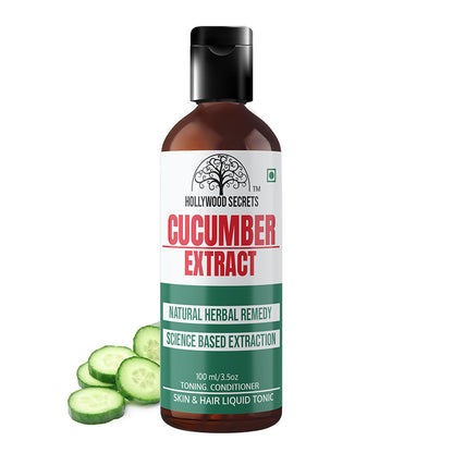 Pure 85% Cucumber Liquid Extract 100ml Hollywood Secrets
