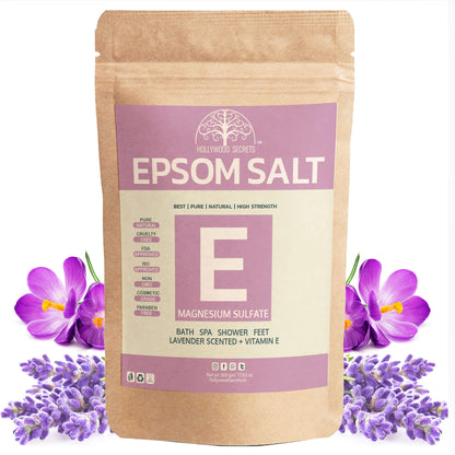 Pure Epsom Lavender Salt Bath (500Gms) Hollywood Secrets