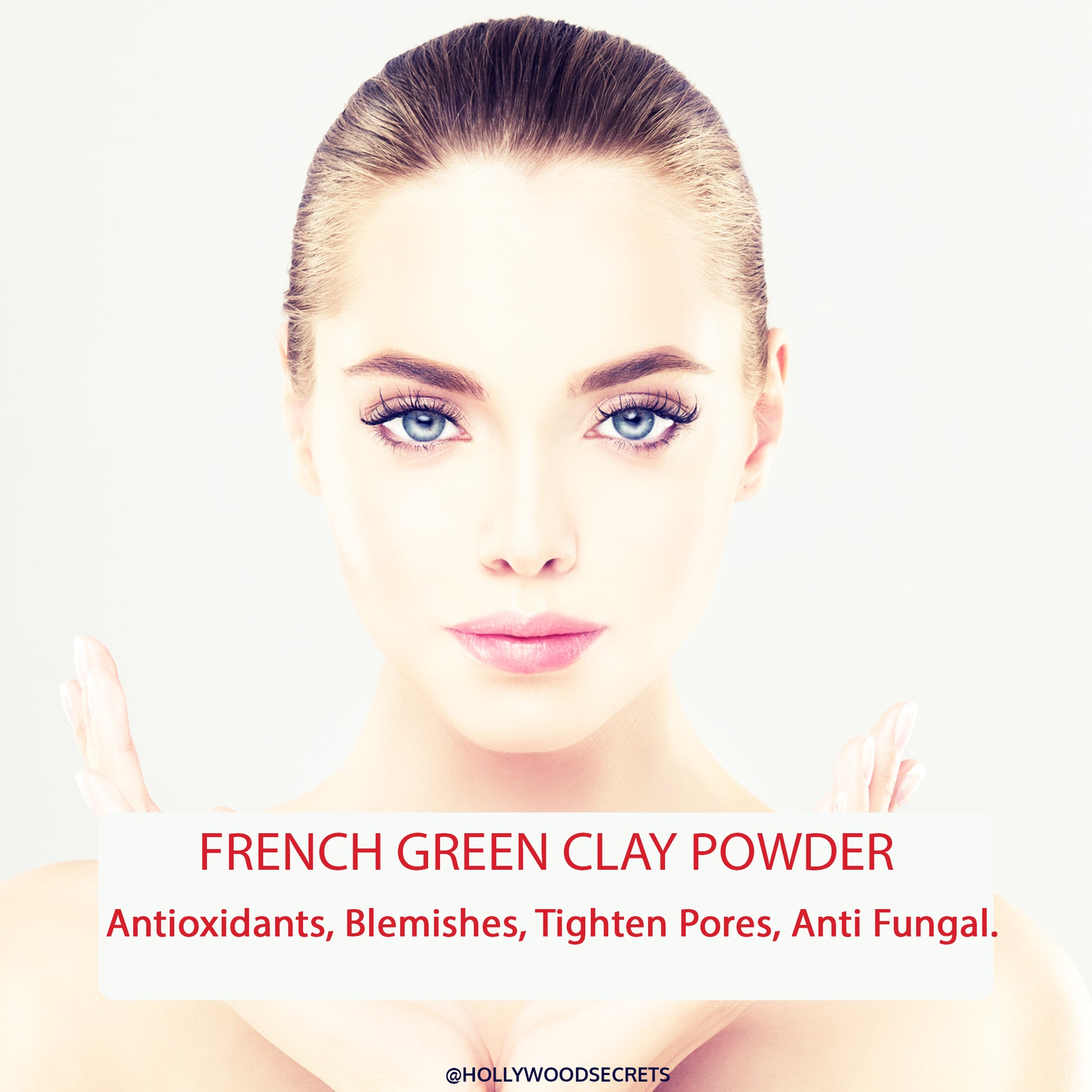Pure French Green Clay 100Gms Hollywood Secrets