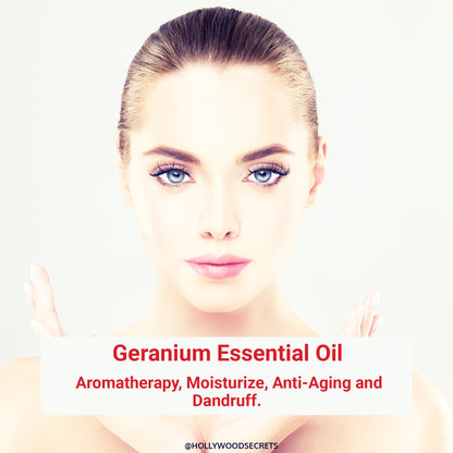 Pure Geranium Essential Oil Therapeutic Grade Hollywood Secrets