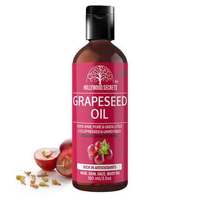 Grapeseed Oil Pure Cold Pressed 100ml Hollywood Secrets