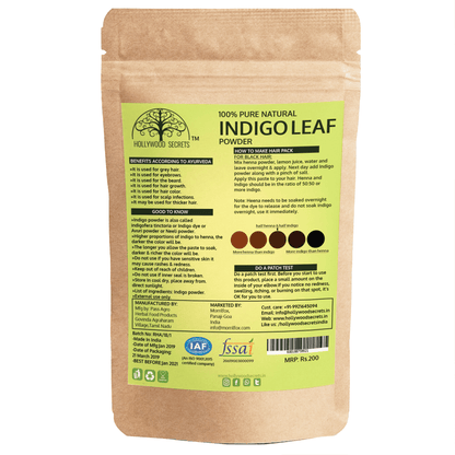Organic Indigo Powder (100 Gms) hollywoodsecrets