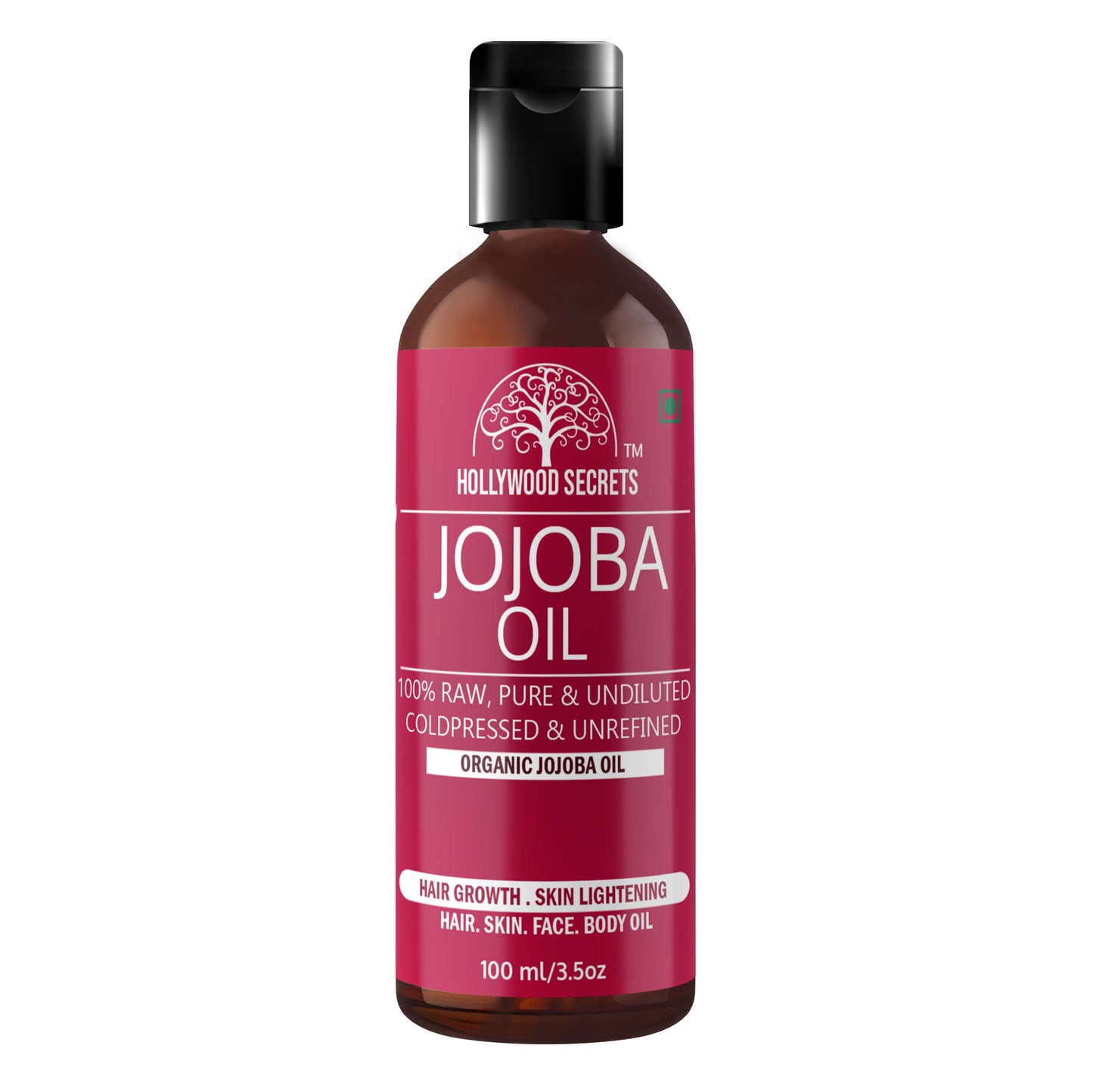 Jojoba Oil Pure Cold Pressed 100ml Hollywood Secrets