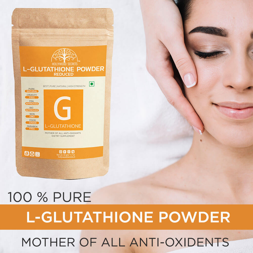 Pure L-Glutathione Powder 50gms Hollywood Secrets