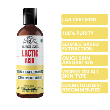 Pure 95% Lactic Acid Liquid 100 ml Hollywood Secrets