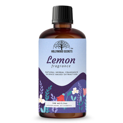 Pure Lemon Fragrance Liquid For Diffuser And Cosmetic 100ml Hollywood Secrets