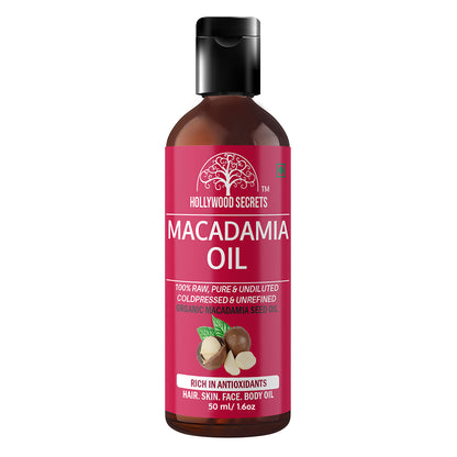 Macadamia Oil Pure Cold Pressed 50ml Hollywood Secrets