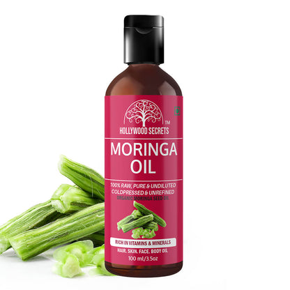 Moringa Seed Oil Pure Cold Pressed 100ml Hollywood Secrets