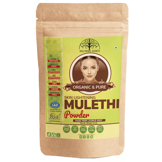 Pure Mulethi Licorice Powder (100 g) Hollywood Secrets