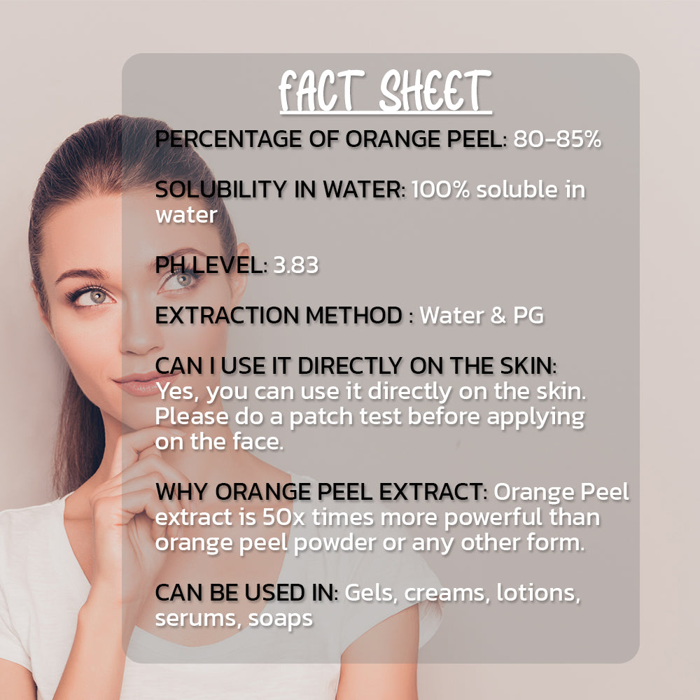 Pure 85% Orange Peel Extract 100ml Hollywood Secrets