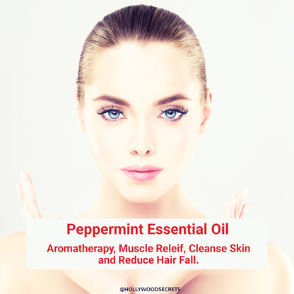 Pure Peppermint Essential Oil Therapeutic Grade Hollywood Secrets