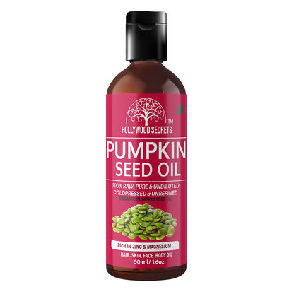 Pumpkin Seed Oil Pure Cold Pressed (Carrier Oil) 50ml Hollywood Secrets