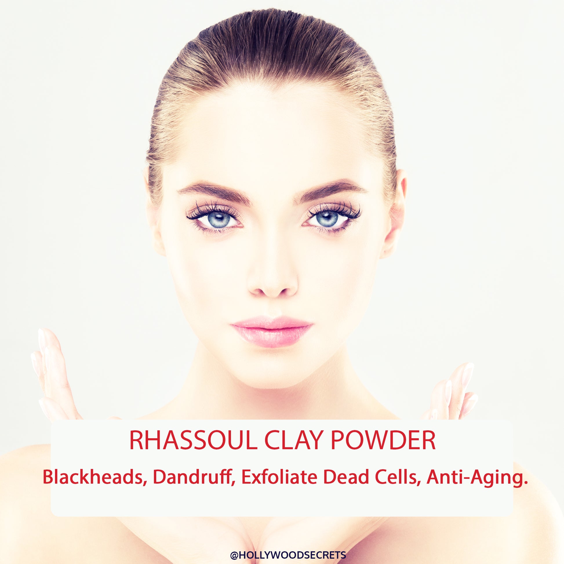 Pure Rhassoul Clay Powder 100Gms Hollywood Secrets