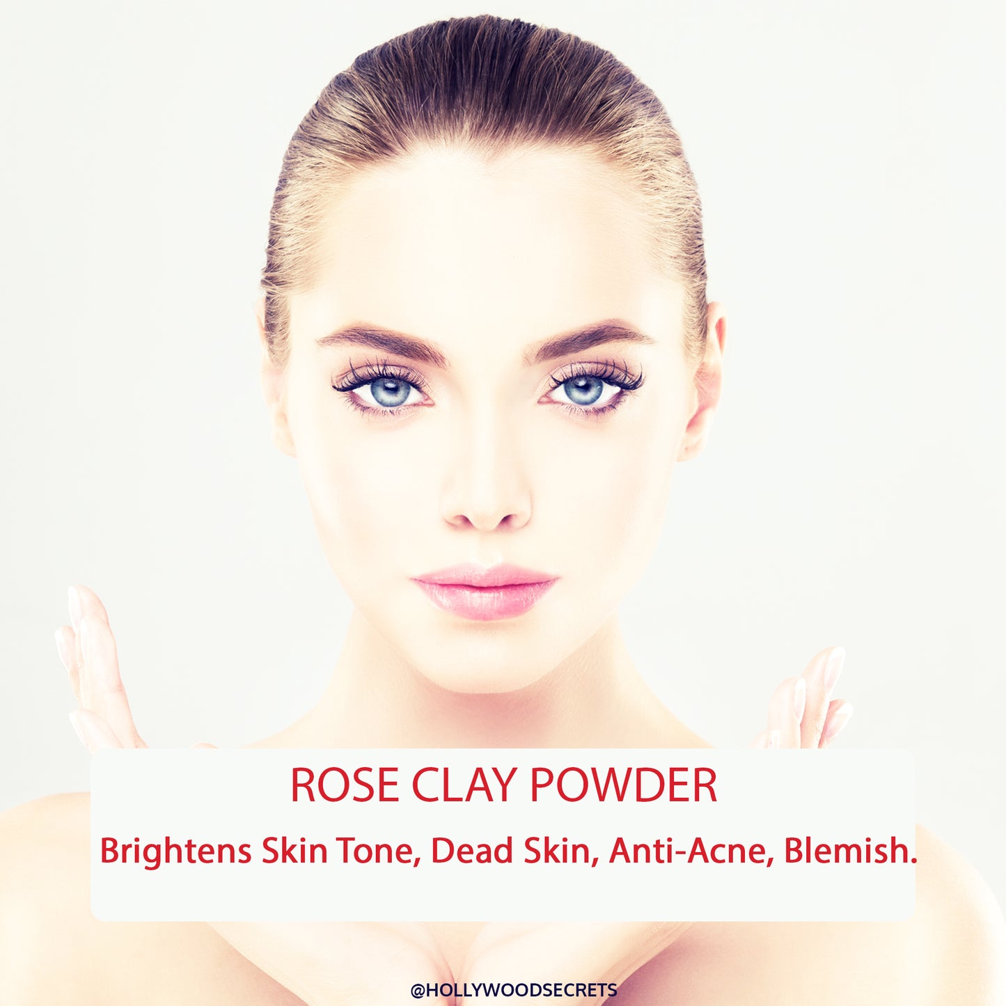 Pure Rose Clay Powder 100Gms Hollywood Secrets