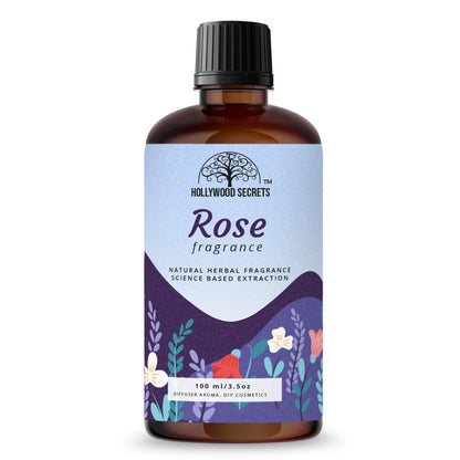 Pure Rose Fragrance Liquid For Diffuser And Cosmetic 100ml Hollywood Secrets