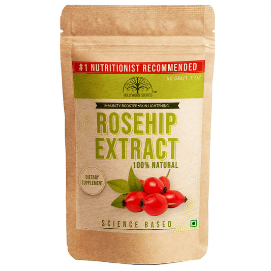 Pure Rosehip Extract Powder 5% Vitamin C 50gm Hollywood Secrets