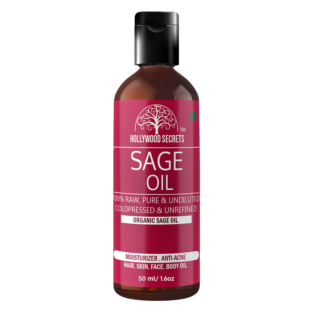 Sage Oil Pure Cold Pressed100ml Hollywood Secrets