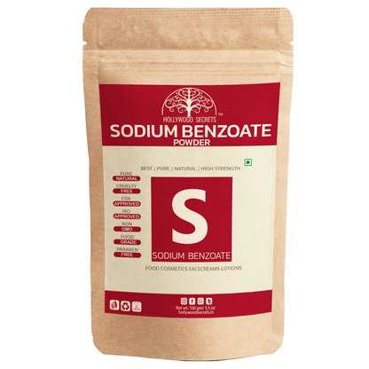 Sodium Benzoate Powder 100gm Hollywood Secrets