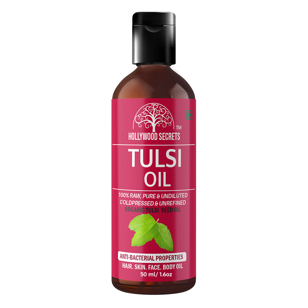 Tulsi Oil Holy Basil Pure Cold Pressed Hollywood Secrets