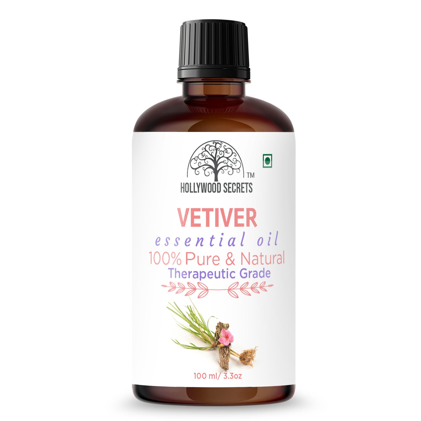 Pure Vetiver Essential Oil Therapeutic Grade Hollywood Secrets