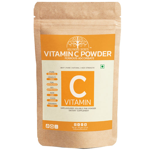 Vitamin C Ferrous Ascorbate Powder 100gm Hollywood Secrets