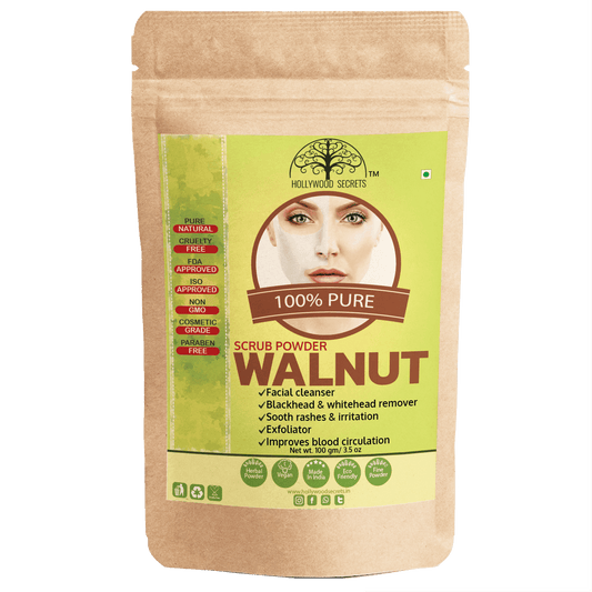 Pure Walnut Scrub Powder 100 gm Hollywood Secrets