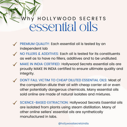 Pure Peppermint Essential Oil Therapeutic Grade Hollywood Secrets