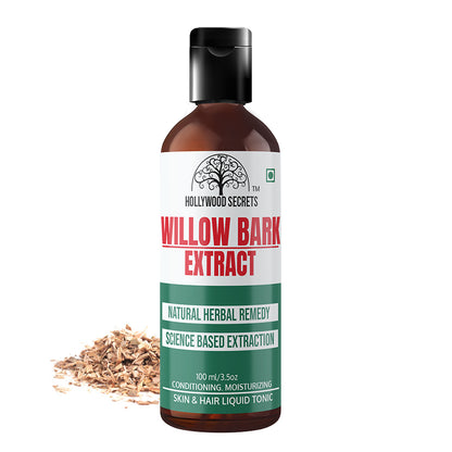 Pure 85% Willow Bark Liquid Extract 100ml Hollywood Secrets