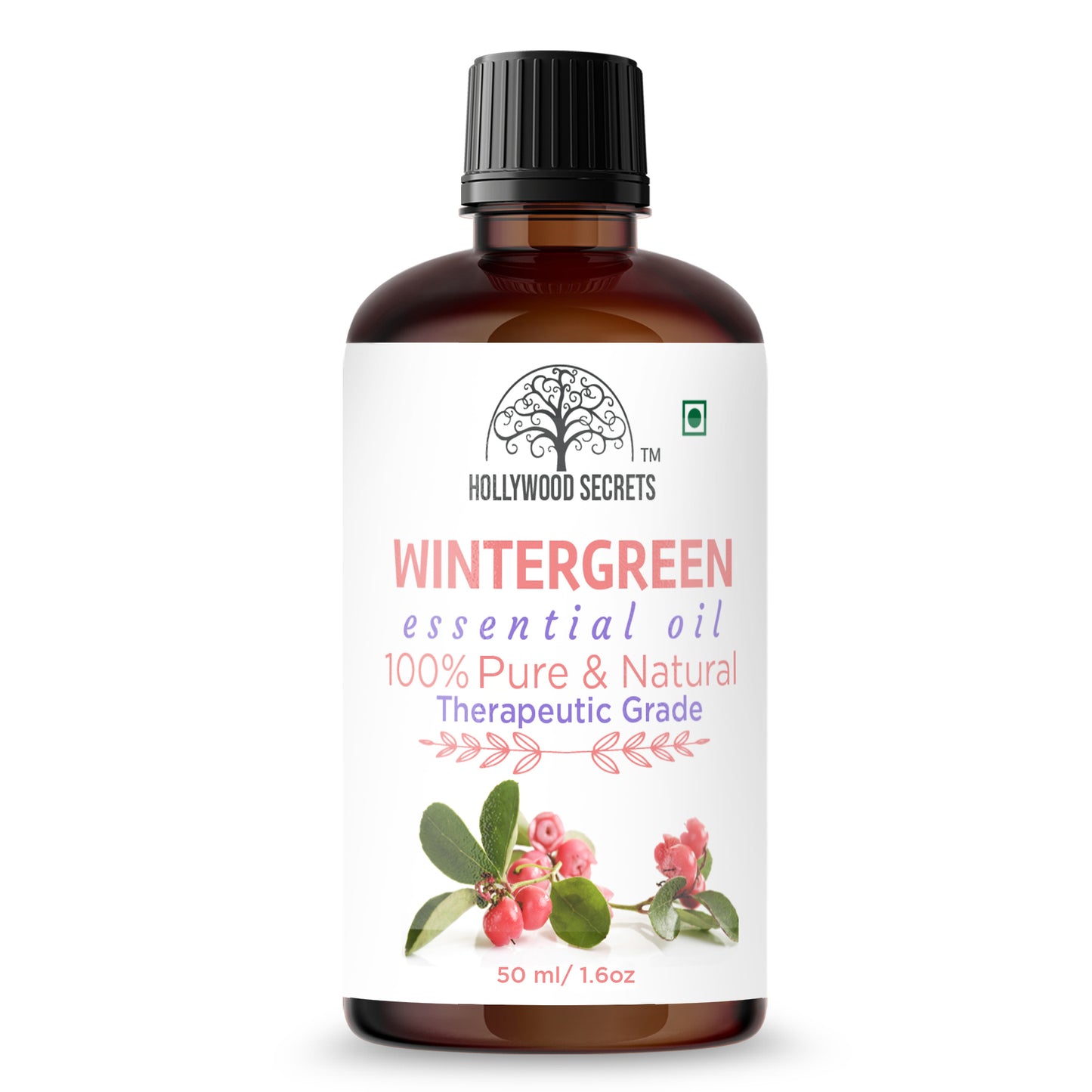 Pure Wintergreen Essential Oil Therapeutic Grade Hollywood Secrets