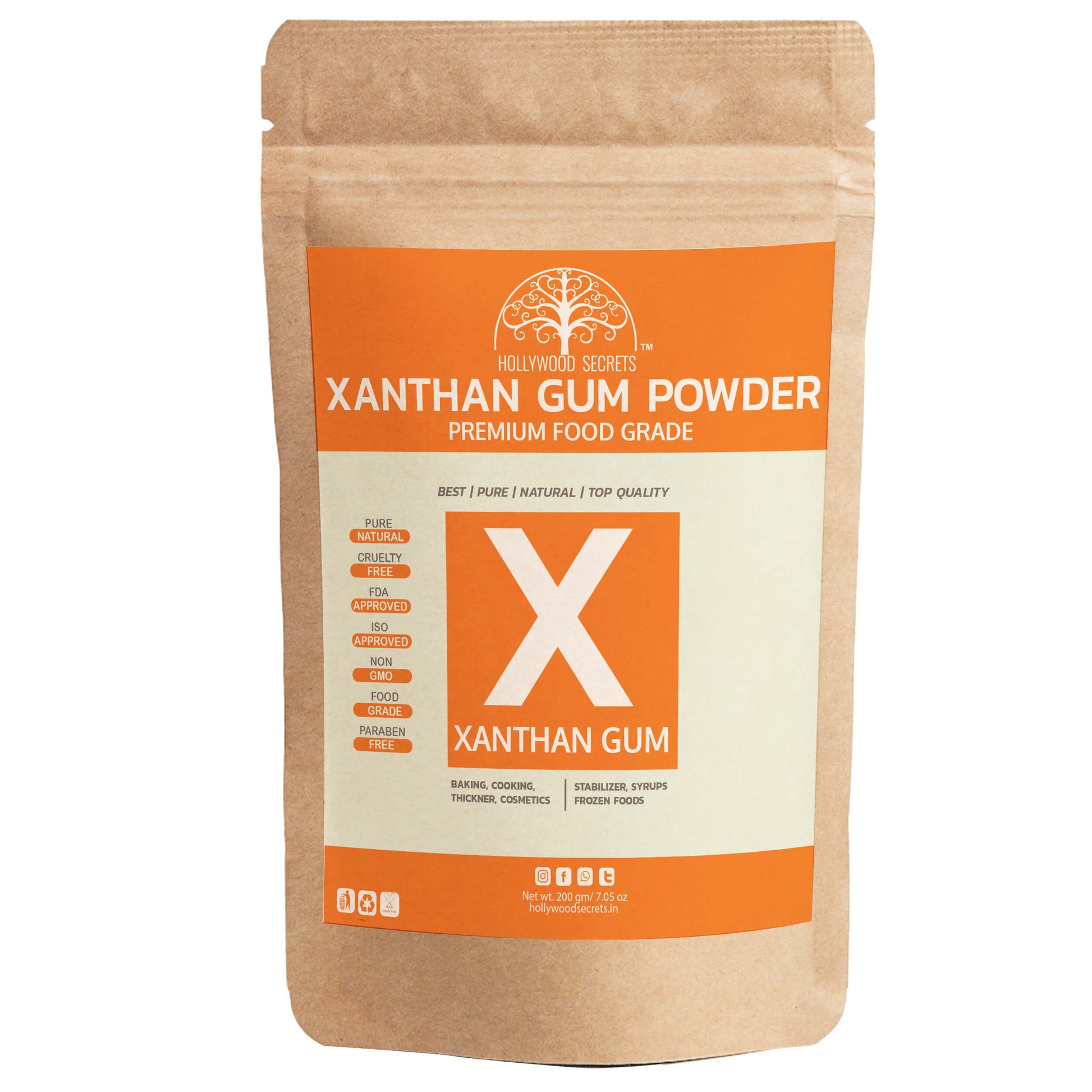 Xanthan Gum Powder 200gm Hollywood Secrets