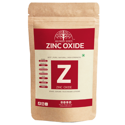 Pure Zinc Oxide Powder 100gm Hollywood Secrets