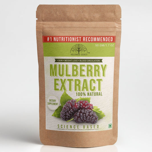 Pure Mulberry Extract Powder 10% Tannin 50gm Hollywood Secrets