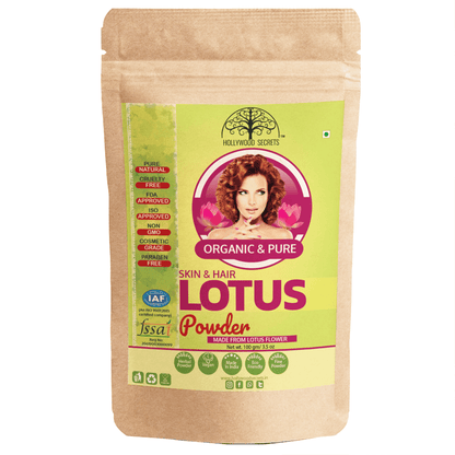 Organic Lotus Powder (100 Gms) Hollywood Secrets