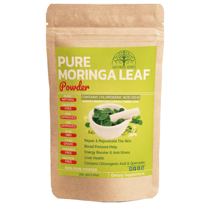Pure Moringa Leaf Powder (200 Gms) Hollywood Secrets