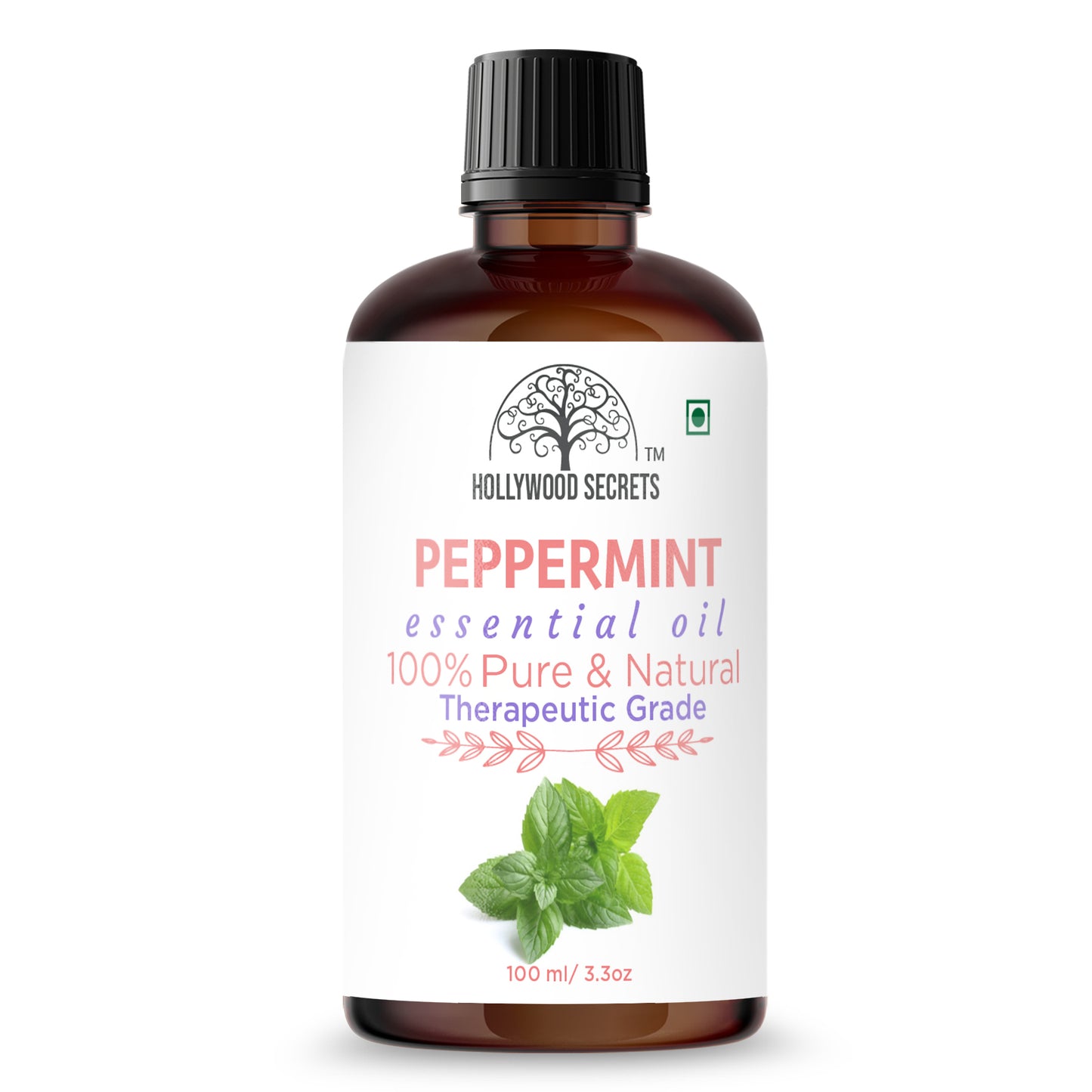 Pure Peppermint Essential Oil Therapeutic Grade Hollywood Secrets