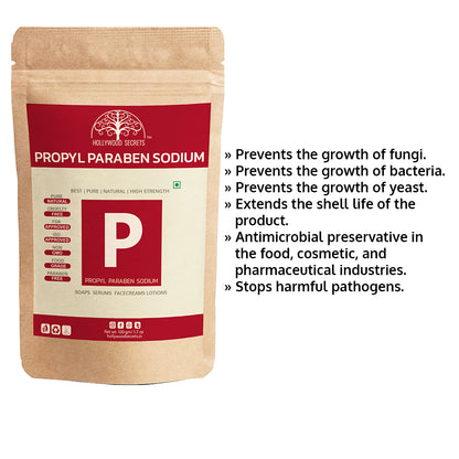 Propyl Paraben Sodium Powder 100gms (Pure) Hollywood Secrets