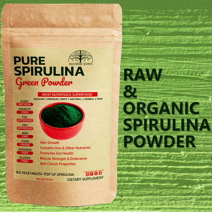 Organic Spirulina Powder 100Gms Hollywood Secrets