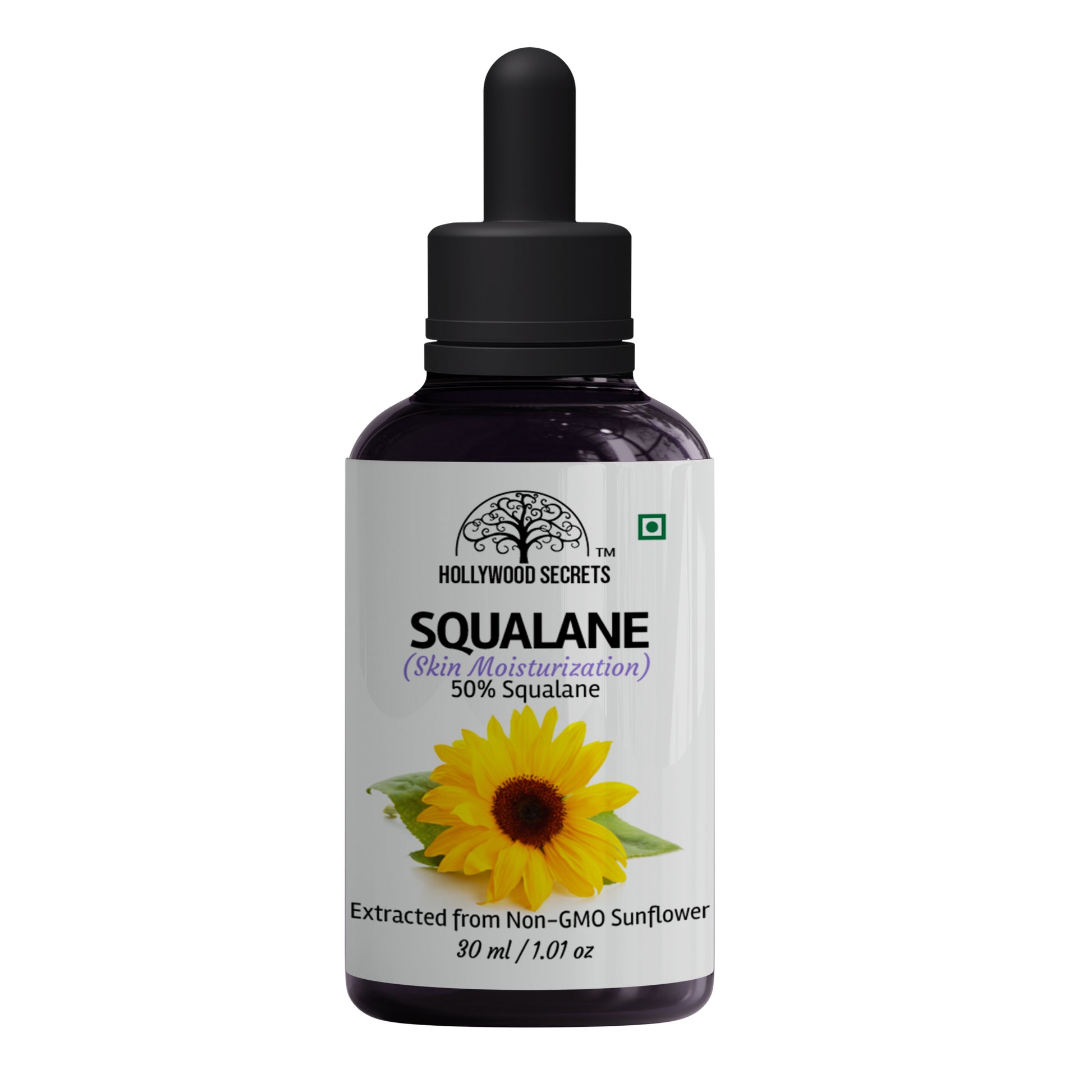 Pure 50% Squalane Sunflower Oil 30ml Hollywood Secrets